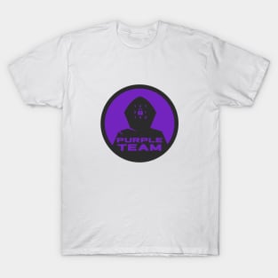 Cyber Security CTF Gamification Purple Team Logo T-Shirt